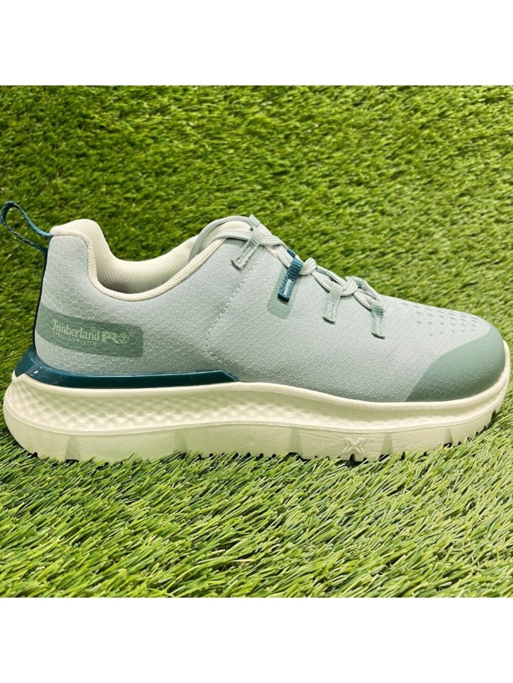 Timberland PRO Intercept Womens Size 8.5D Sage Green Steel Toe Safety Work Shoes